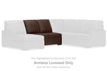 Loveseat moderno sin brazos