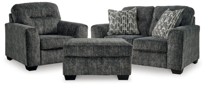 Loveseat, sillón extragrande y otomana Lonoke