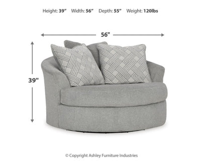 Casselbury Oversized Swivel Accent Chair