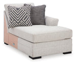 Chaise longue esquinera con brazo derecho Koralynn
