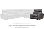 Sillón reclinable eléctrico Samperstone con brazo derecho