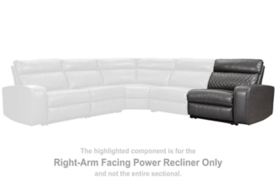 Sillón reclinable eléctrico Samperstone con brazo derecho