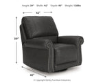 Sillón reclinable giratorio Shadsburne