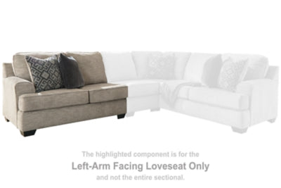 Loveseat Bovarian con brazo izquierdo