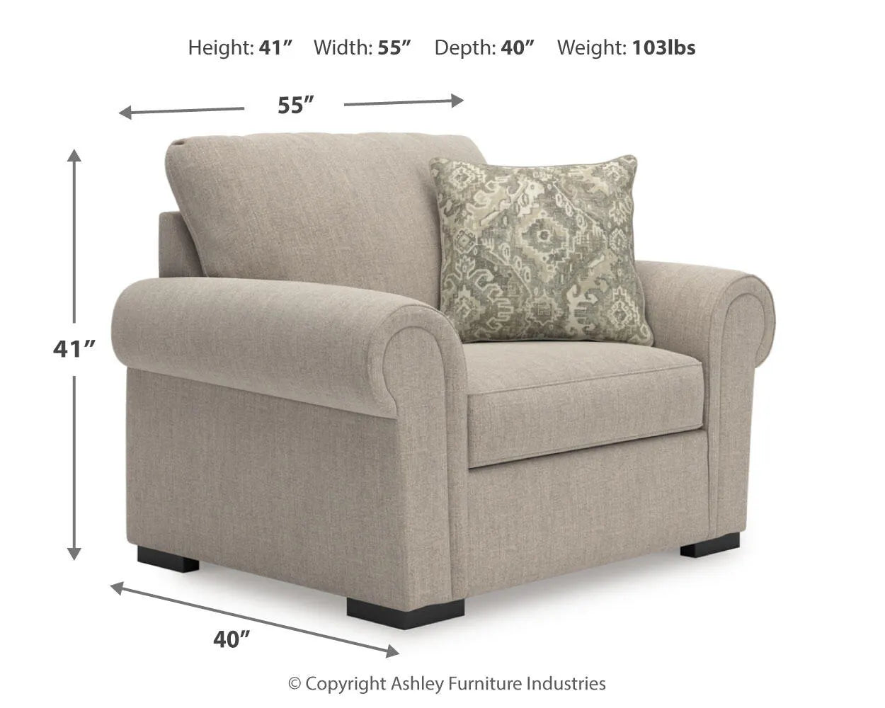 Sararose Oversized Chair