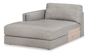 Chaise longue esquinera con brazo izquierdo Amiata