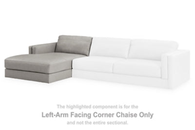Chaise longue esquinera con brazo izquierdo Amiata