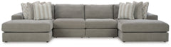 Seccional de 4 piezas con chaise longue doble Avaliyah