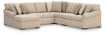 LadyMae 5-Piece Sectional with Chaise