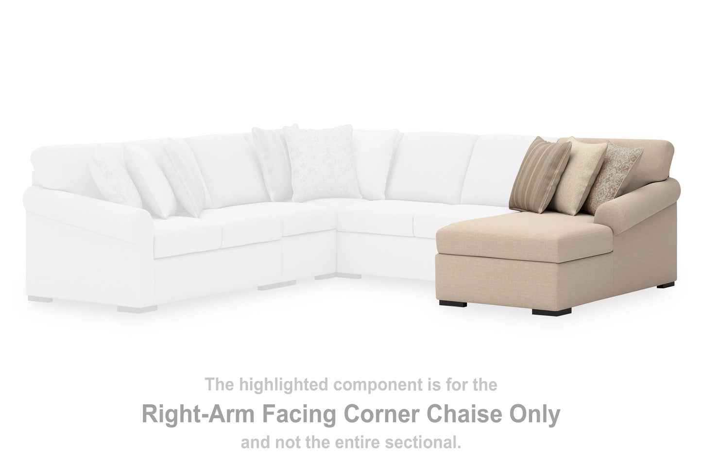 Chaise longue esquinera con brazo derecho LadyMae