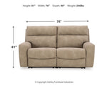 Next-Gen DuraPella 2-Piece Power Reclining Sectional Loveseat