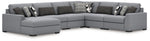 Seccional Bealton de 6 piezas con chaise longue