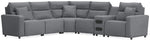 ModMax II 6-Piece Reclining Sectional with Audio Console