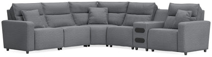 ModMax II 6-Piece Reclining Sectional with Audio Console