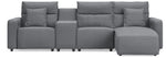ModMax II 4-Piece Reclining Sectional with Chaise and Console