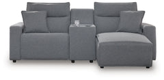Seccional reclinable eléctrico de 3 piezas ModMax II con chaise longue