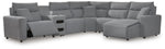 ModMax II 6-Piece Reclining Sectional with Chaise and Audio Console