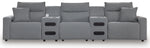 ModMax II 5-Piece Reclining Sectional with Audio Consoles