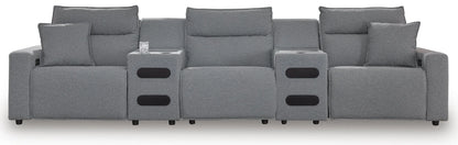 ModMax II 5-Piece Reclining Sectional with Audio Consoles