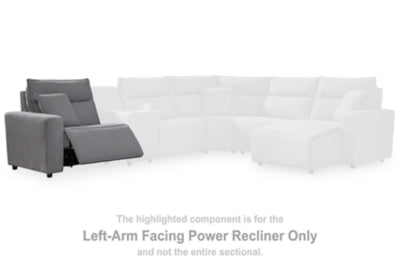 Sillón reclinable eléctrico ModMax II con brazo izquierdo