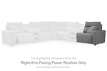 Sillón reclinable eléctrico ModMax II con brazo derecho