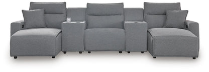 ModMax II 5-Piece Reclining Sectional with Double Chaise and Consoles