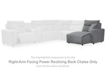 Chaise longue reclinable eléctrica ModMax II con brazo derecho