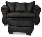 Loveseat y otomana Darcy