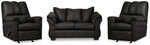 Loveseat Darcy y dos sillones reclinables