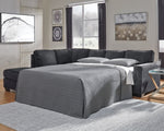 Sofá cama seccional de dos piezas Altari con chaise longue