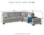 Sofá cama seccional de dos piezas Altari con chaise longue