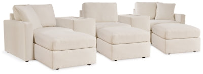 Seccional Modmax de 5 piezas y 3 otomanas