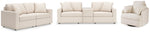 Modmax 3-Piece Sectional Sofa, 2-Piece Sectional Loveseat and Swivel Glider Recliner