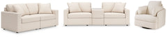 Modmax 3-Piece Sectional Sofa, 2-Piece Sectional Loveseat and Swivel Glider Recliner