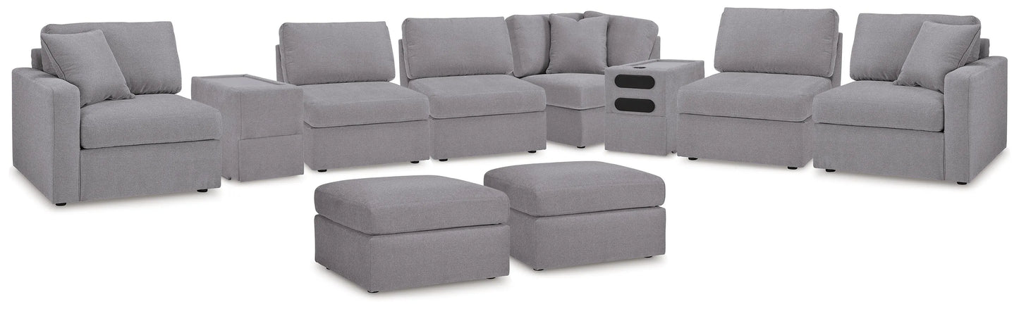 Seccional Modmax de 8 piezas y 2 otomanas