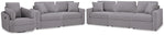 Modmax 3-Piece Sectional Sofa, 2-Piece Sectional Loveseat and Swivel Glider Recliner