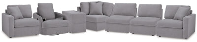 Sillón reclinable giratorio y seccional Modmax de 6 piezas