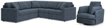 Sillón reclinable giratorio seccional de 5 piezas Modmax