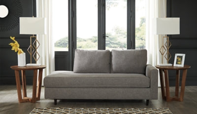 Chaise esquinera Lyman con brazo derecho
