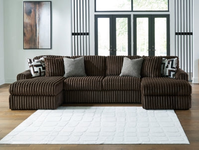 Midnight-Madness 3-Piece Sectional with Chaise