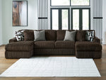 Midnight-Madness 3-Piece Sectional with Chaise