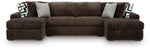 Midnight-Madness 3-Piece Sectional with Chaise