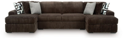 Midnight-Madness 3-Piece Sectional with Chaise