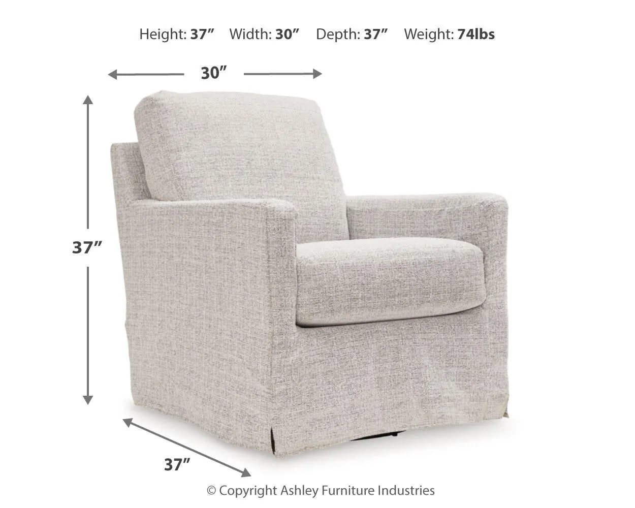 Nenana Next-Gen Nuvella Swivel Glider Accent Chair