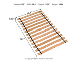 Listones de plataforma de rollo doble