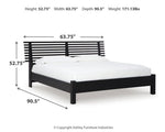 Cama Queen con paneles de láminas Danziar