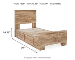 Almacenamiento debajo de la cama Hyanna Twin/Full