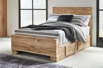 Hyanna Full Panel Bed with 1 Side Storage