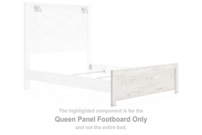Pie de cama con panel Queen de Gerridan