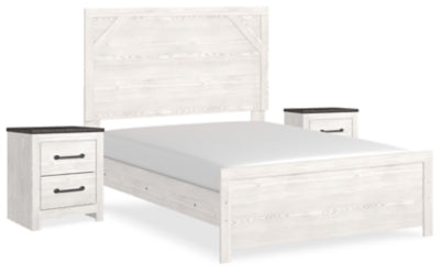 Cama Gerridan con paneles completos y dos mesitas de noche